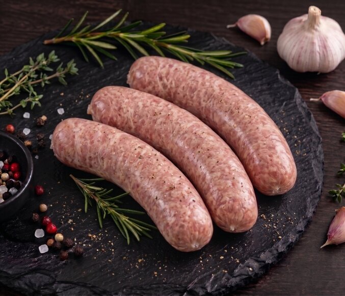 Напівфабрикат  Ковбаски Курячі з беконом